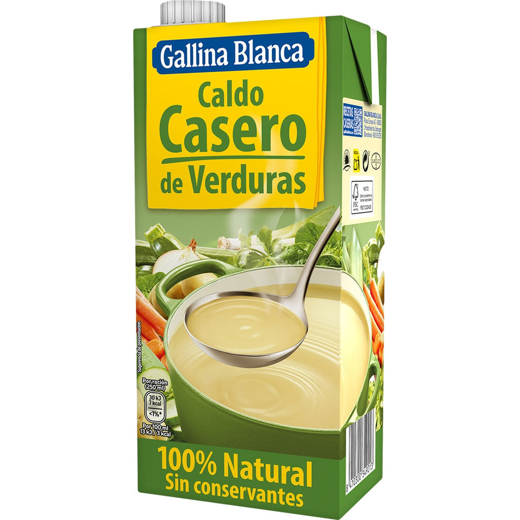 GALLINA BLANCA CALDO CASERO DE VERDURAS 1L