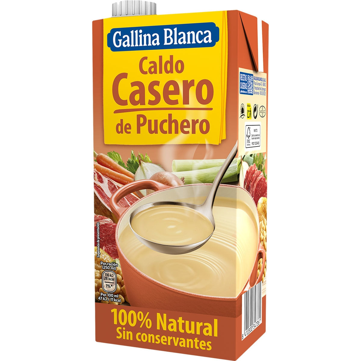 GALLINA BLANCA CALDO CASERO PUCHERO 1LT