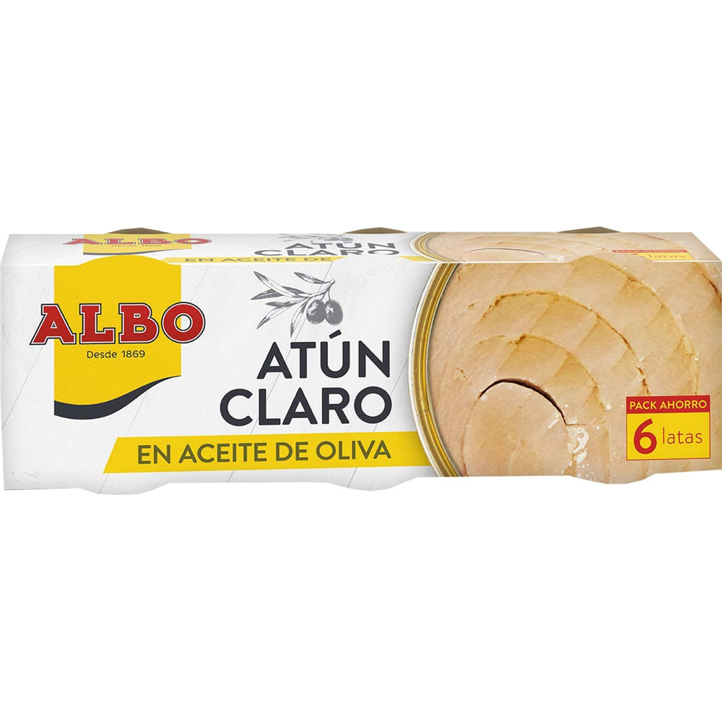 ALBO ATUN CLARO EN ACEITE OLIVA PACK 6 X 48GR