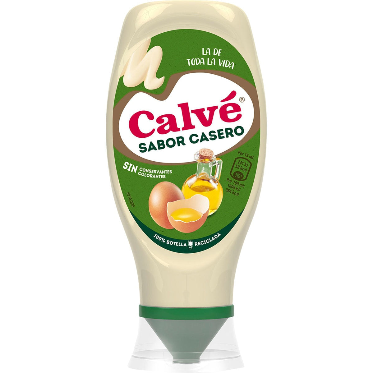 CALVE MAYONESA CASERA BOCABAJO 430ML