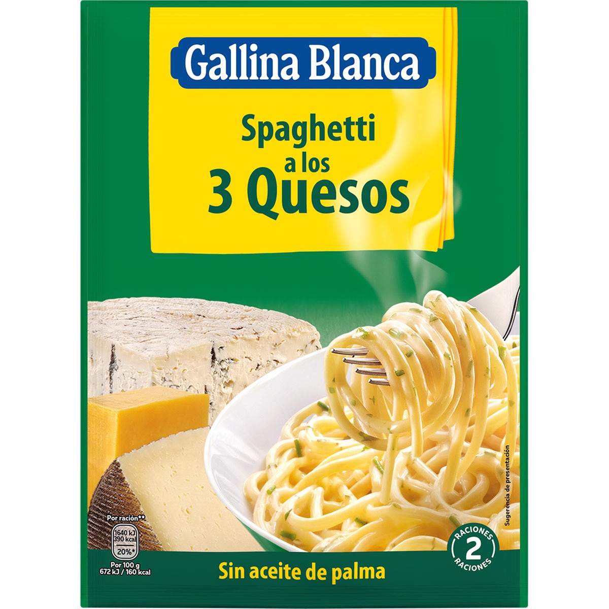 GALLINA BLANCA PLATO PREP. SPAGHETTI TRES QUESOS 174 G