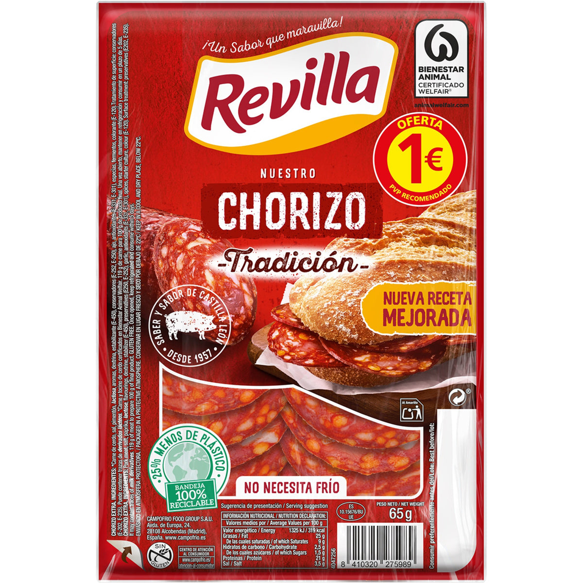 Revilla Chorizo Tradicion 65 g