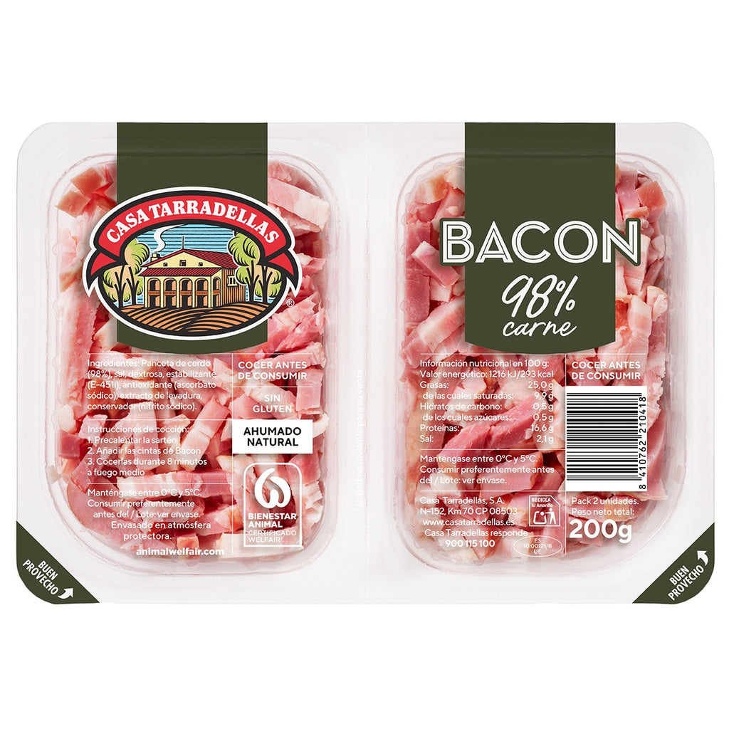 Tarradellas Cintas de Bacon Pack 2 X 100 g