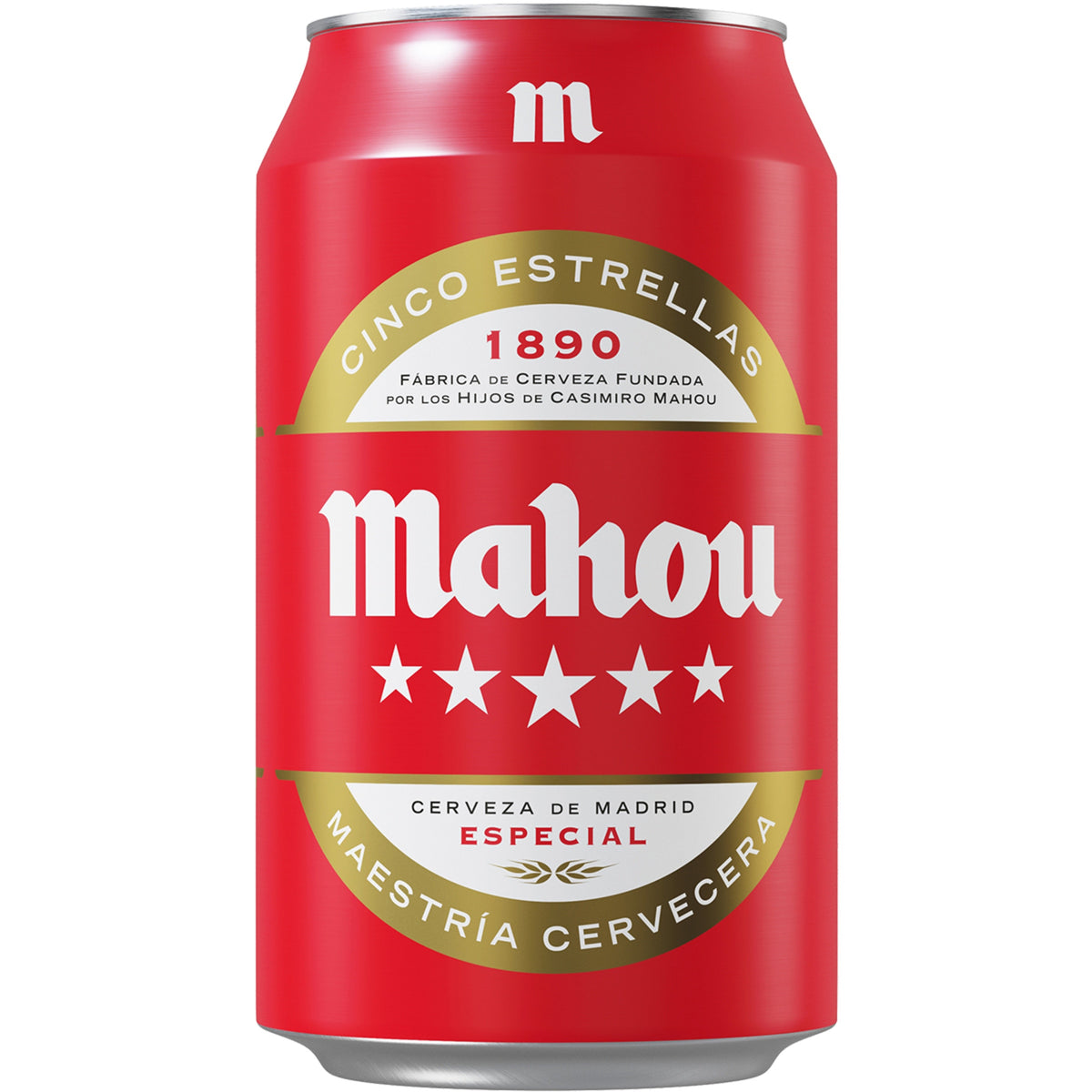 MAHOU CERVEZA 5 ESTRELLAS LATA 33 CL