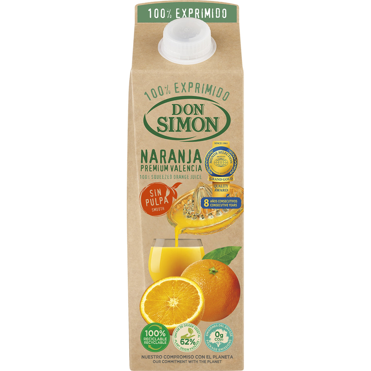 DON SIMON NECTAR NARANJA EXPRIMI PREMIUM TARRO 1L