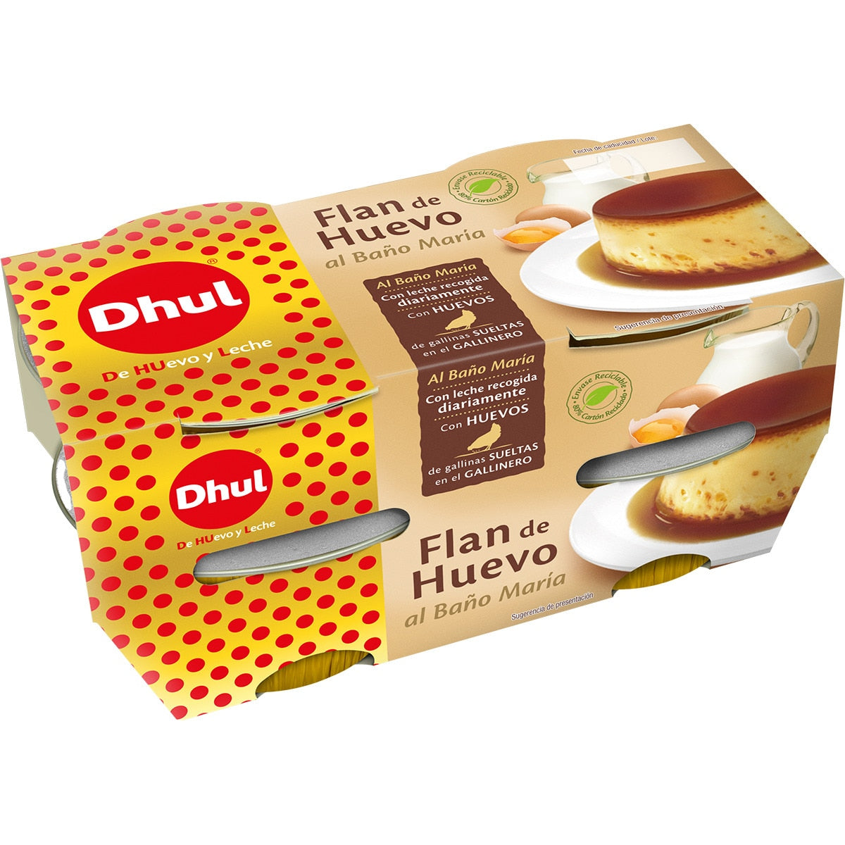 DHUL FLAN DE HUEVO PACK-4 UND.