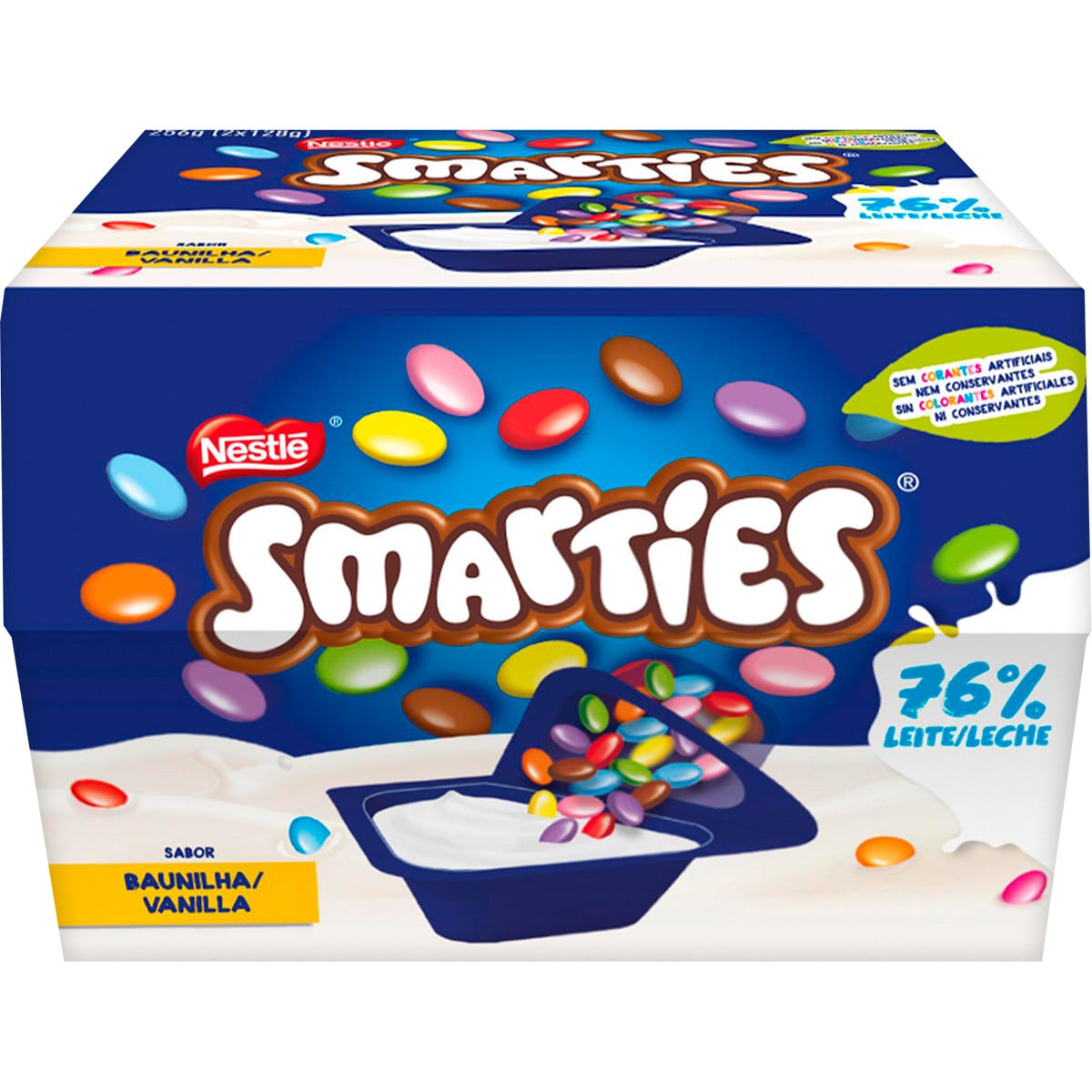 SMARTIES VAINILLA PACK-2X128GR