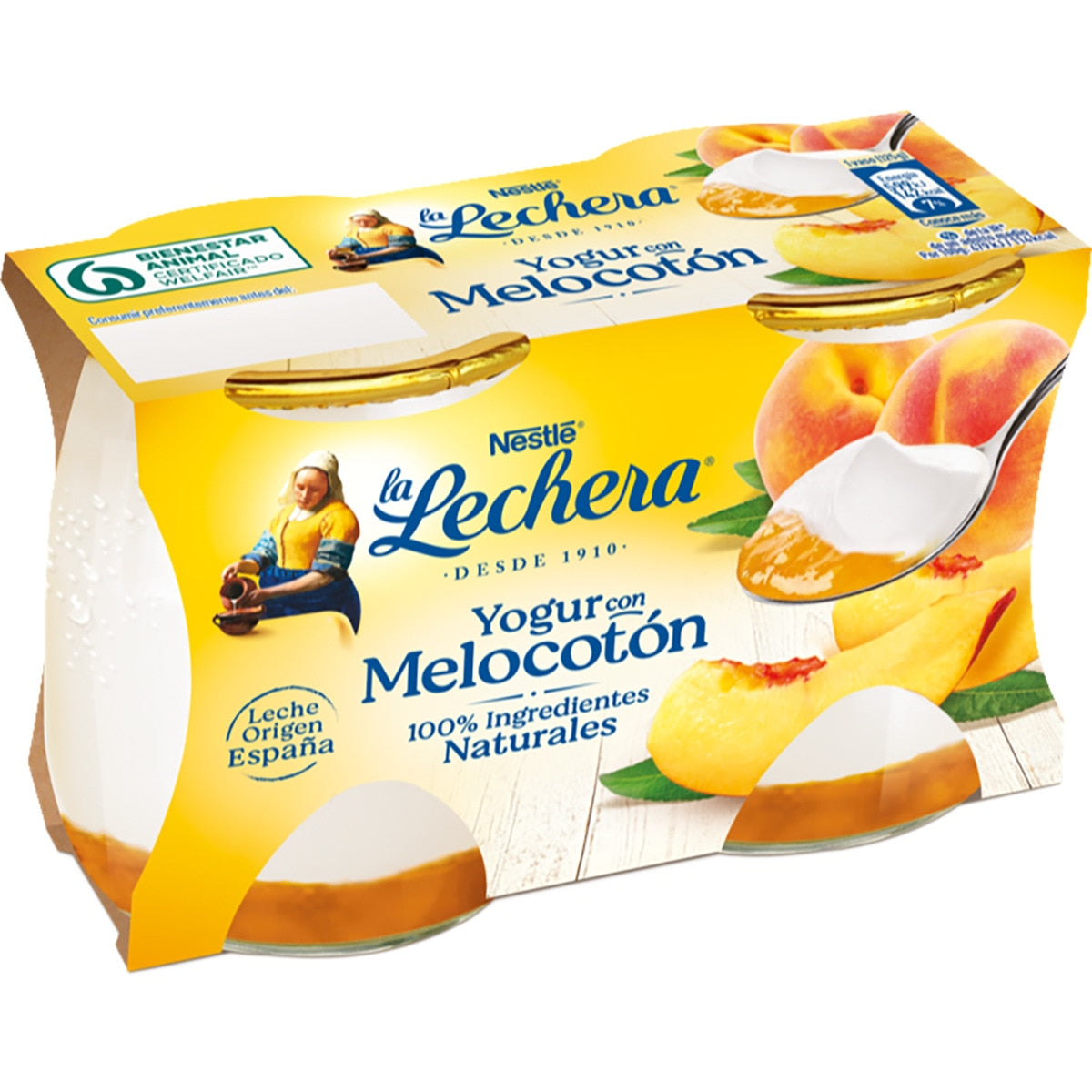 YOG. LECHERA CRIS. C/MELOCOT. PACK-2
