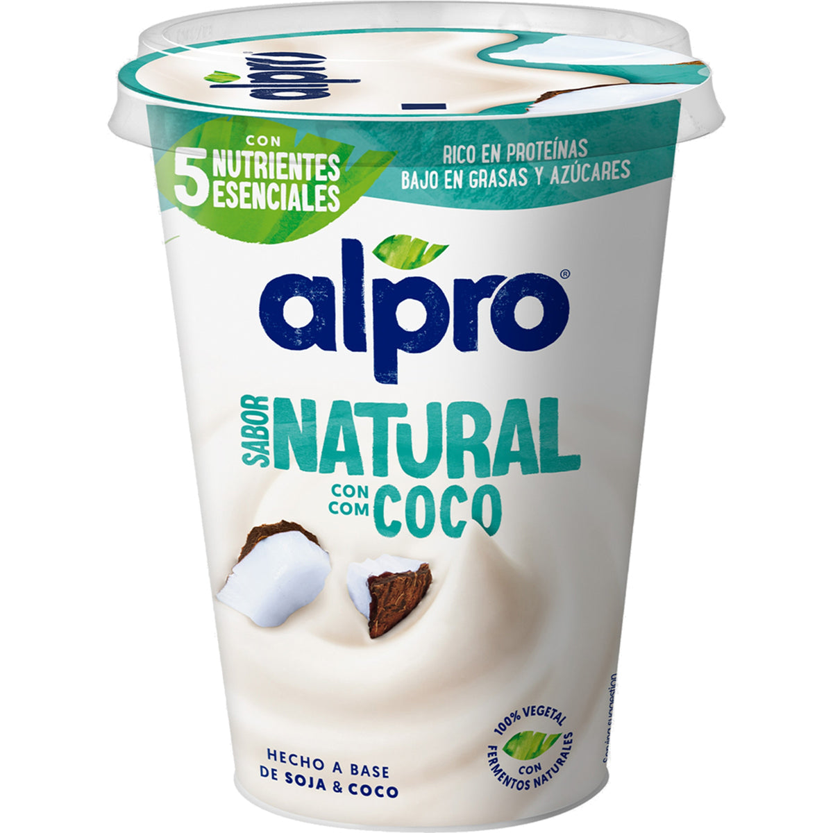 ALPRO YOGUR VEGETAL NATURAL CON COCO 400GR