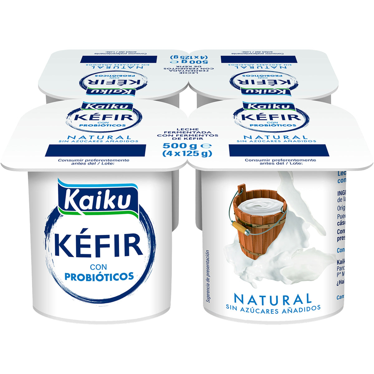 KAIKU KEFIR NATURAL PACK-4 X 125GR