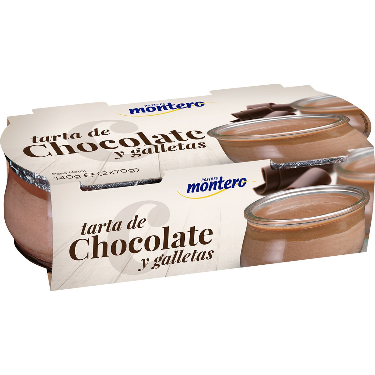 MONTERO TARTA CHOCO Y GALL. PACK 2 X 70GR