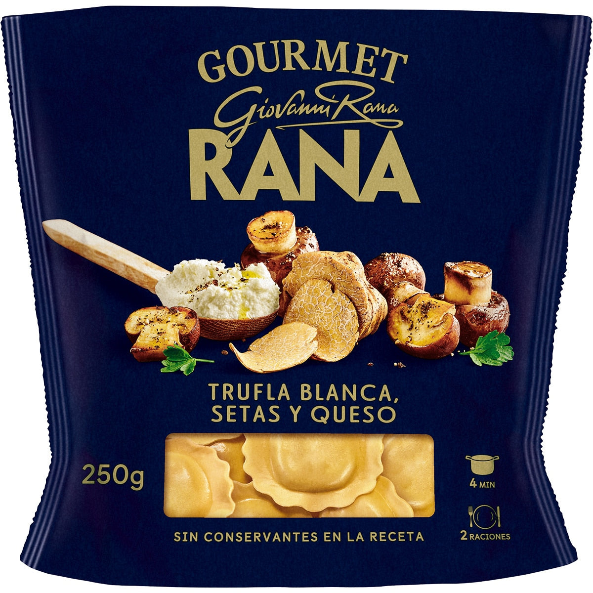 RANA GOURMET TRUFA BLANCA, SETAS Y QUESO 250GR
