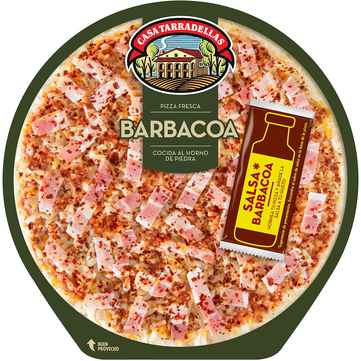 TARRADELLAS PIZZA BARBACOA 400G.