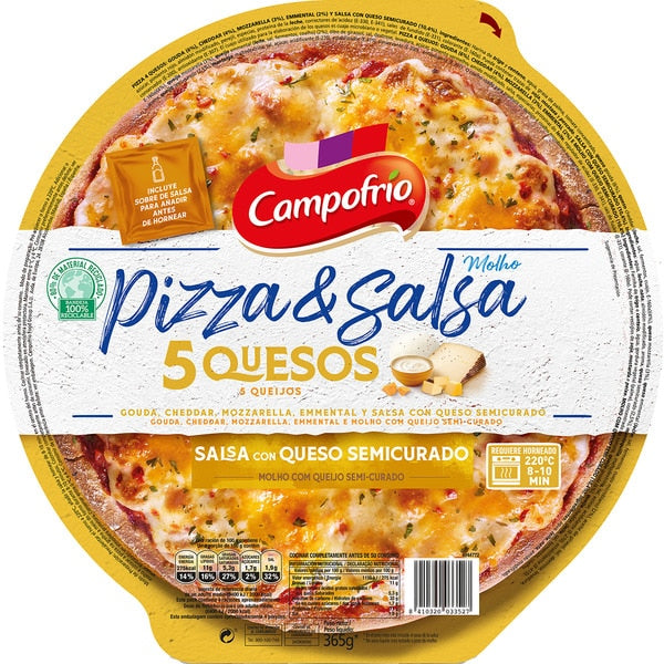 CAMPOFRIO PIZZA 4 QUESOS 365G