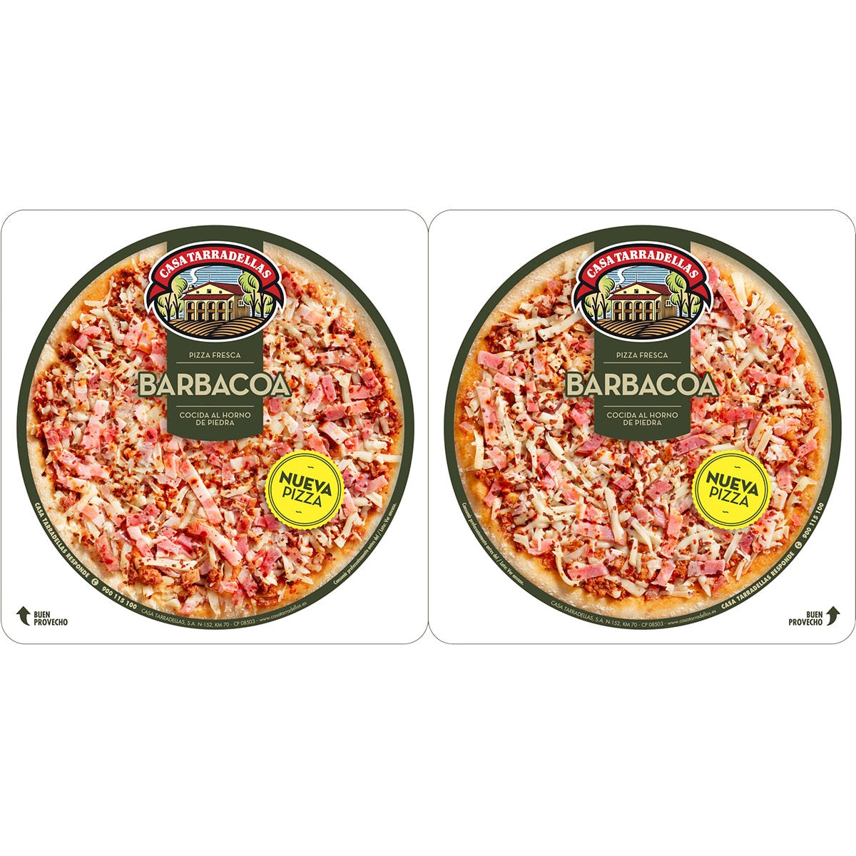 TARRADELLAS PIZZA BARBACOA PACK 2 X 220GR