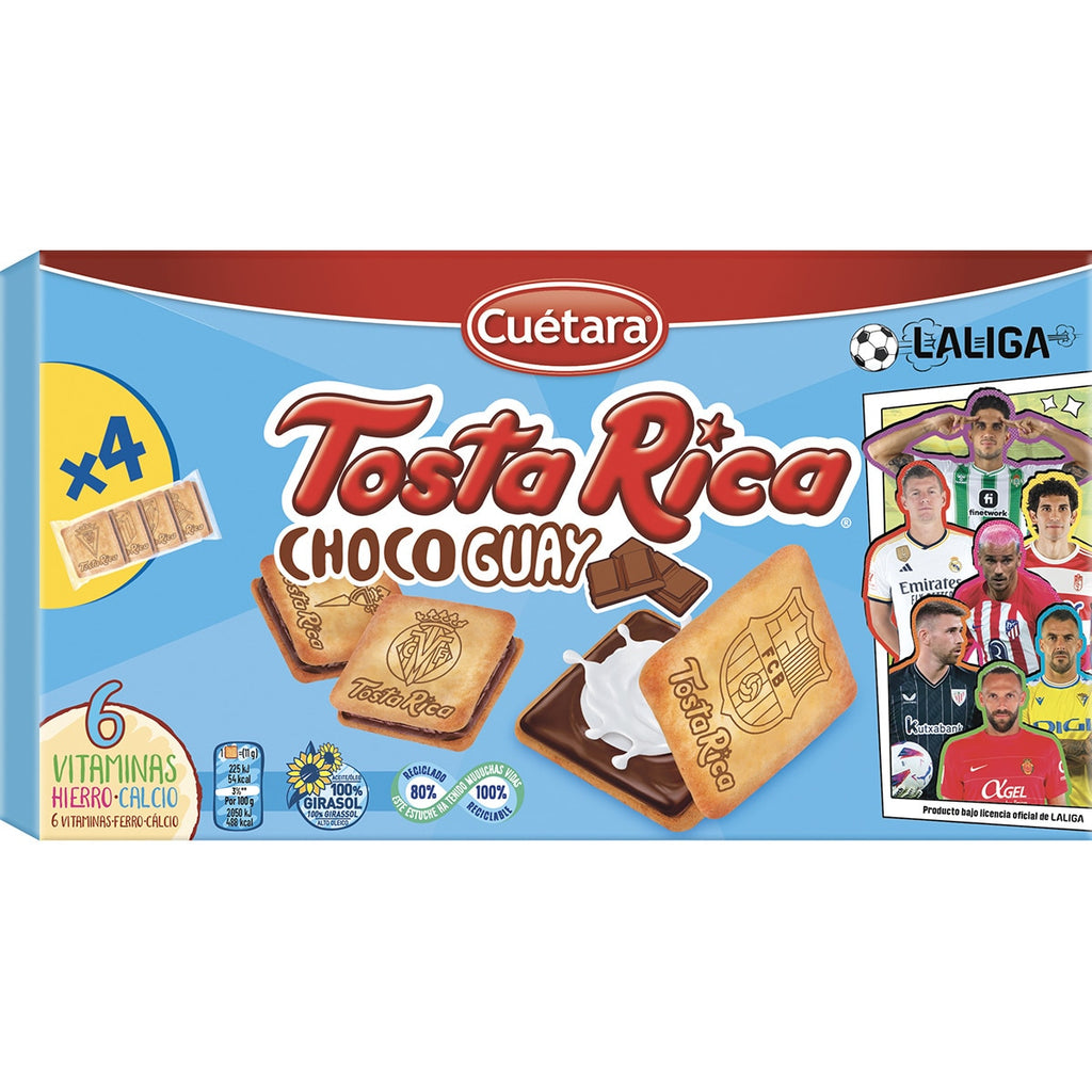 CUETARA TOSTA RICA CHOCOGUAY 168GR