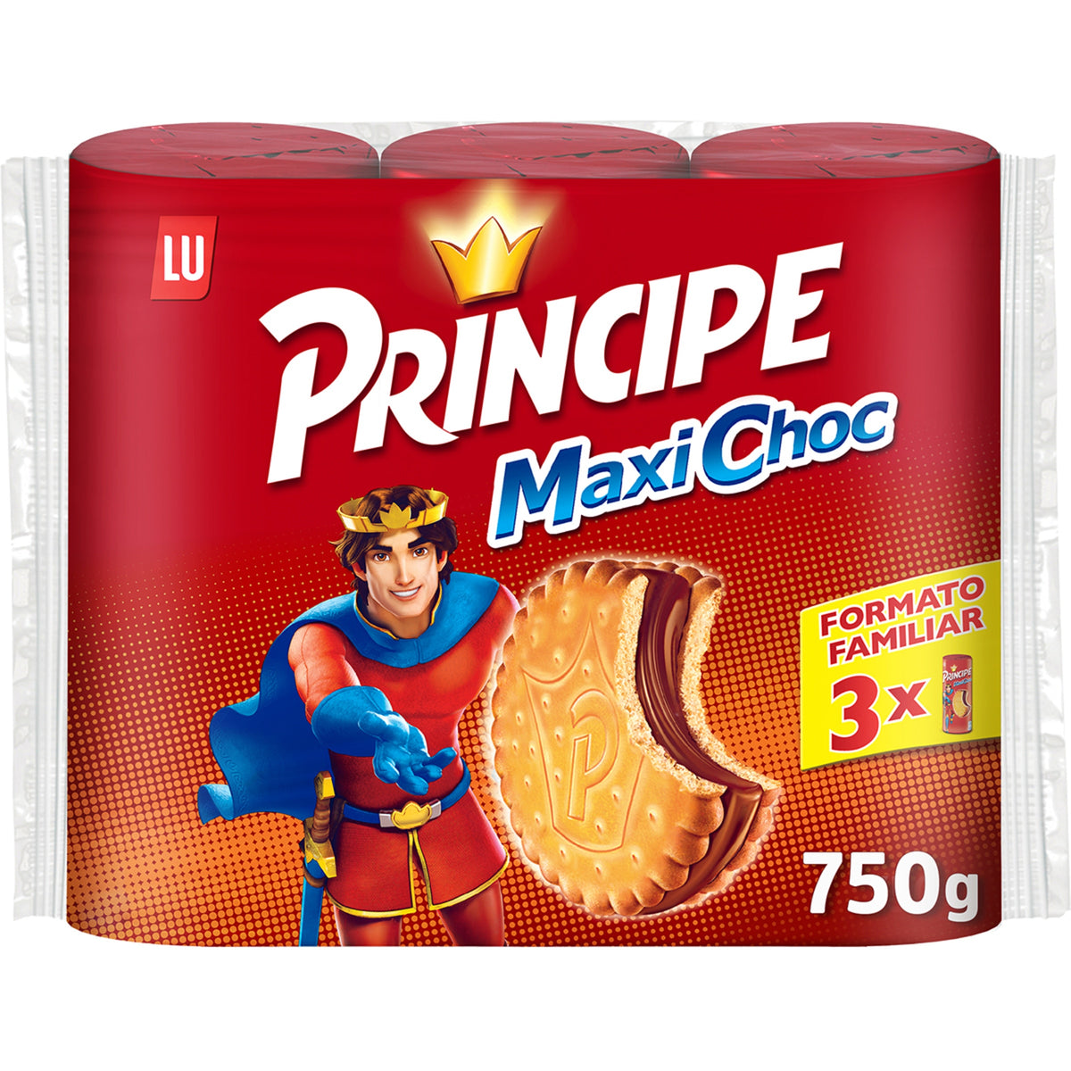 Principe Galletas Maxi Choco 250 g Pack 3