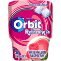 ORBIT REFRESHERS CHICLES WATERMELON & RASPBERRY 67GR