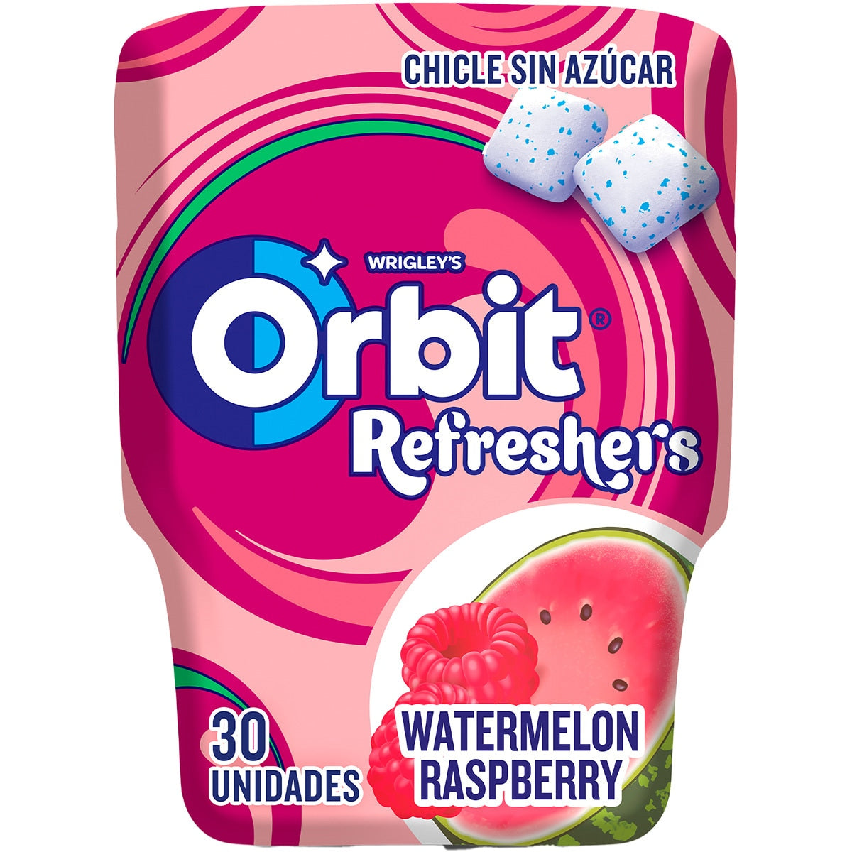ORBIT REFRESHERS CHICLES WATERMELON & RASPBERRY 67GR