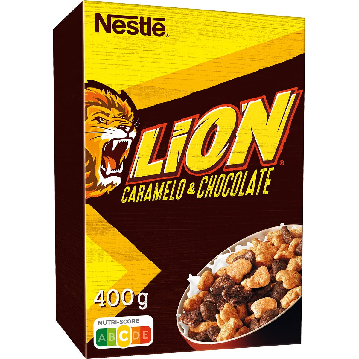 CEREALES LION CARAMELO CHOCO 400 GRS Ç
