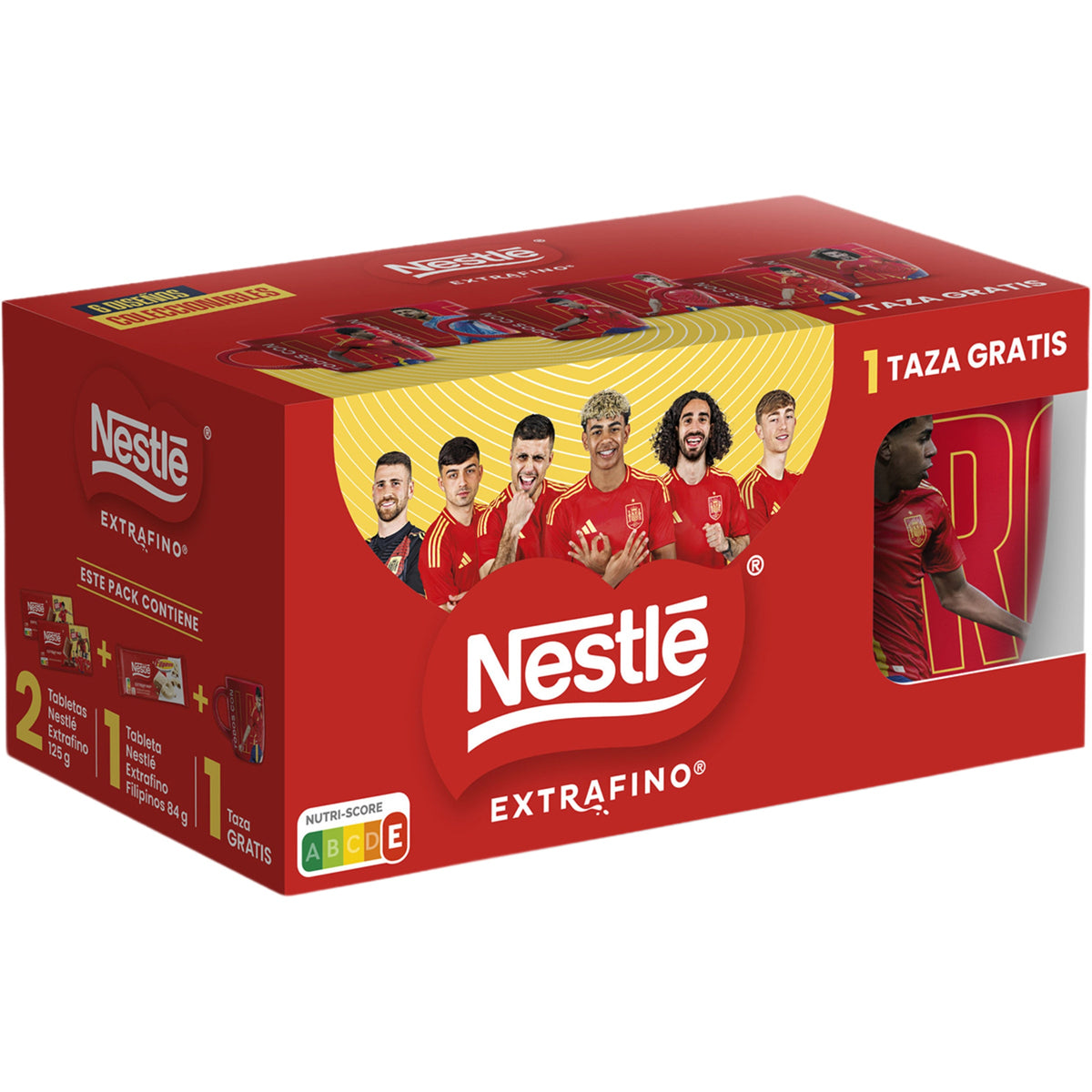 NESTLE LOTE 2 TABLETAS LECHE 125 + FILIPINOS 84 + TAZA