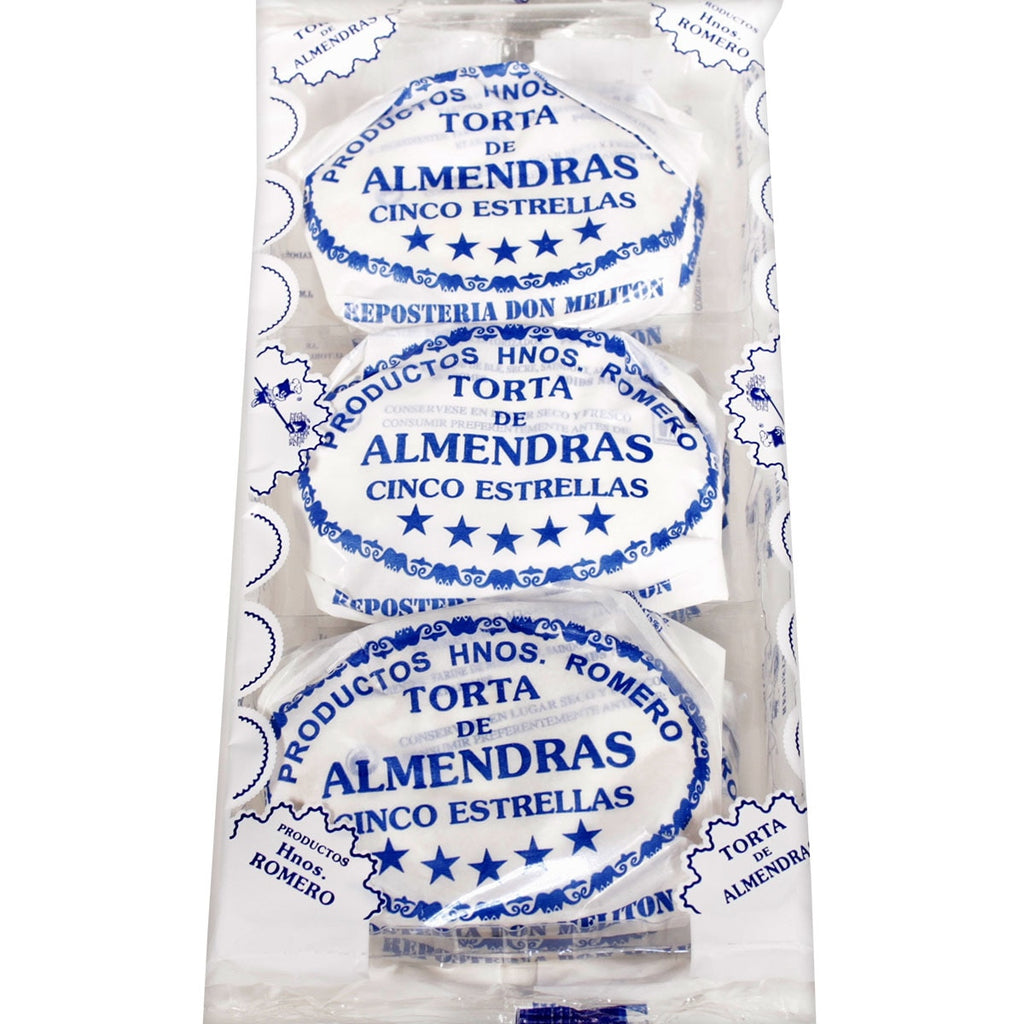HNOS ROMERO TORTA DE ALMENDRA PACK 6 UNIDADES 240GR