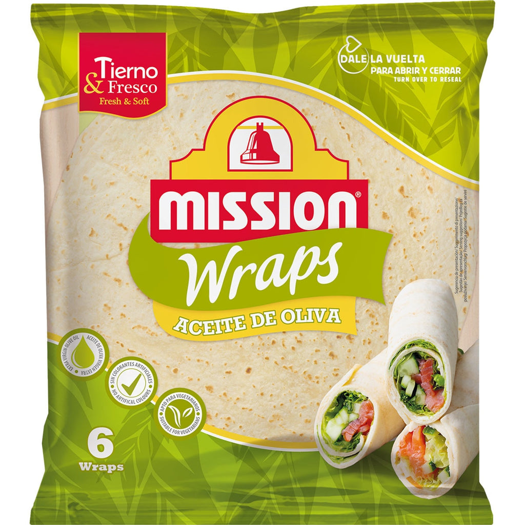 MISSION WRAPS ACEITE OLIVA 100% VIRGEN EXTRA 370GR