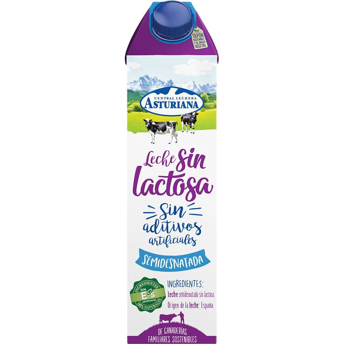 Asturiana Leche Semi S/lactosa 1l