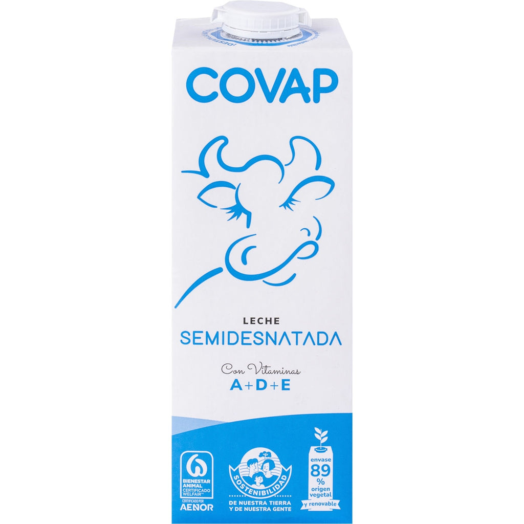 Covap Leche Semidesnatada 1 L
