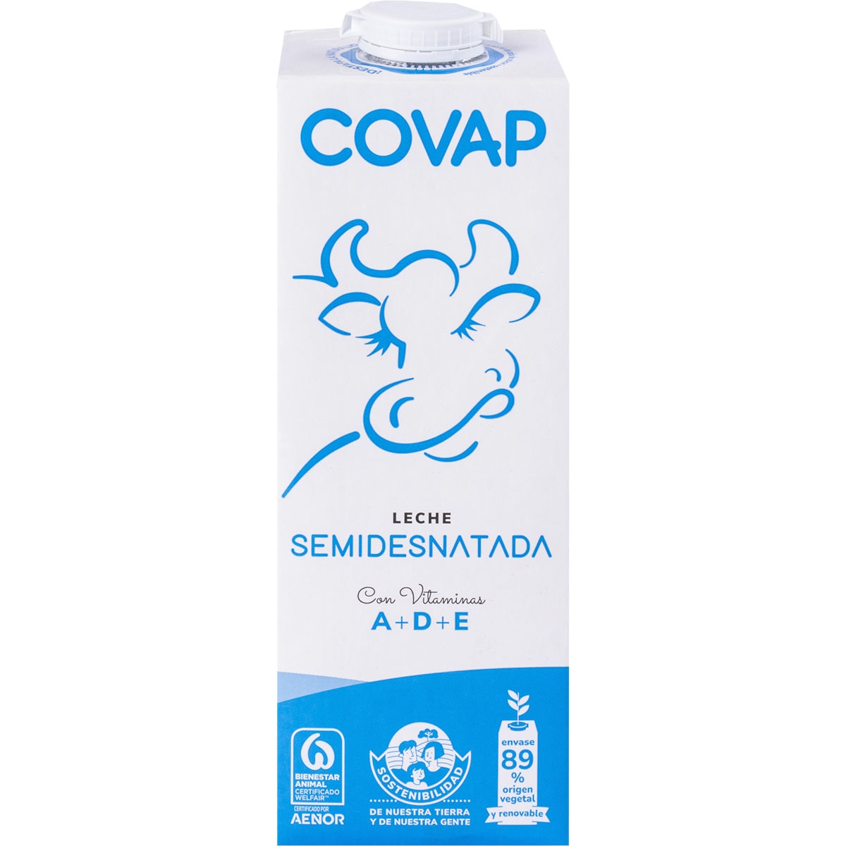 Covap Leche Semidesnatada 1 L