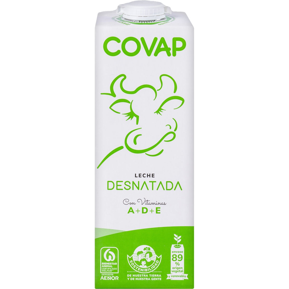 LECHE COVAP DESNATADA 1 LITRO