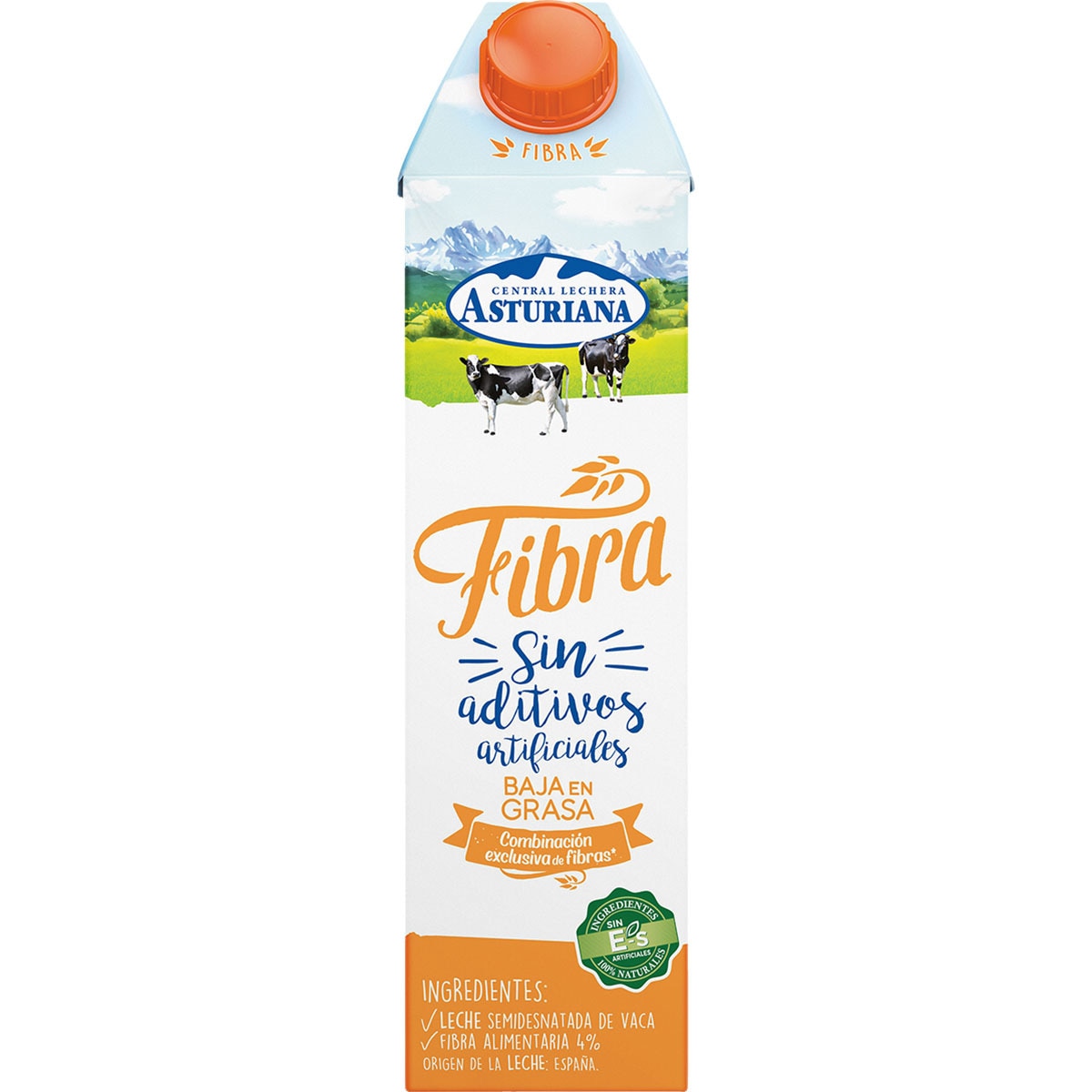 LECHE ASTURIANA FIBRA SEMI. 1L