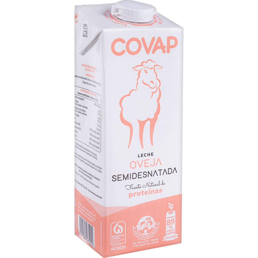 COVAP LECHE DE OVEJA SEMIDESNATADA 1L