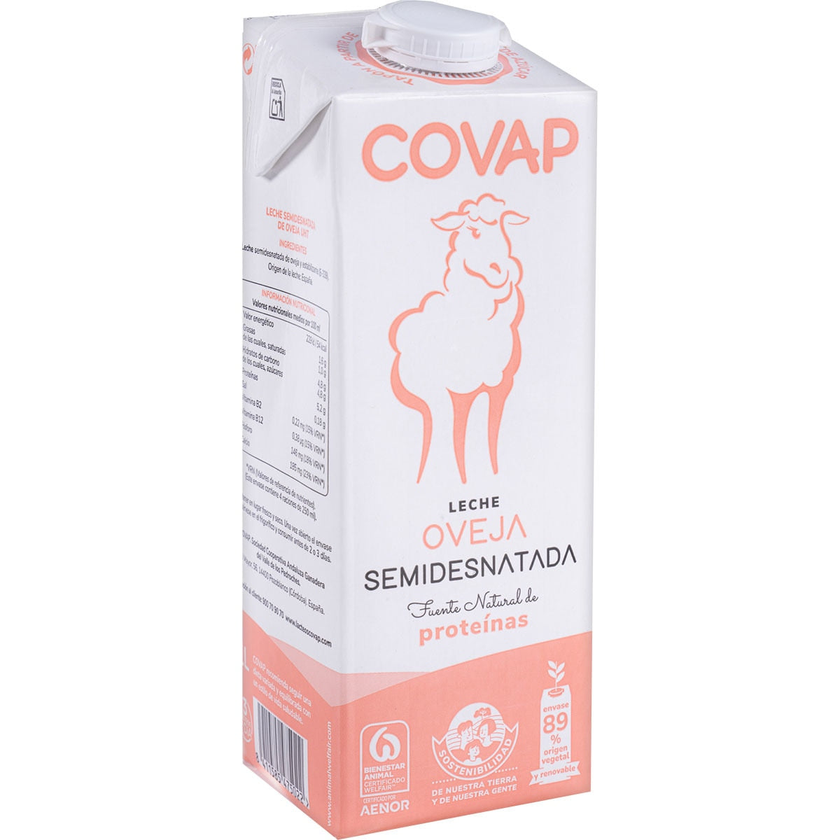 COVAP LECHE DE OVEJA SEMIDESNATADA 1L