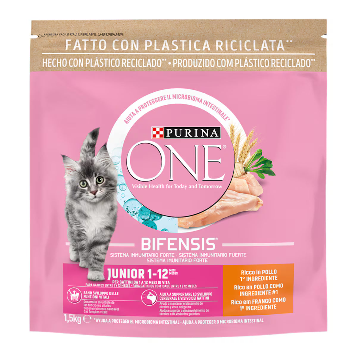 PURINA ONE JUNIOR GATO POLLO BIFENSIS 1.5KG