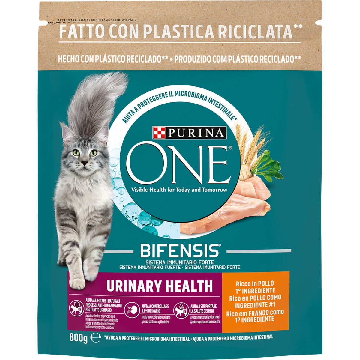 PURINA ONE BIFENSIS URINARY POLLO GATO 800GR
