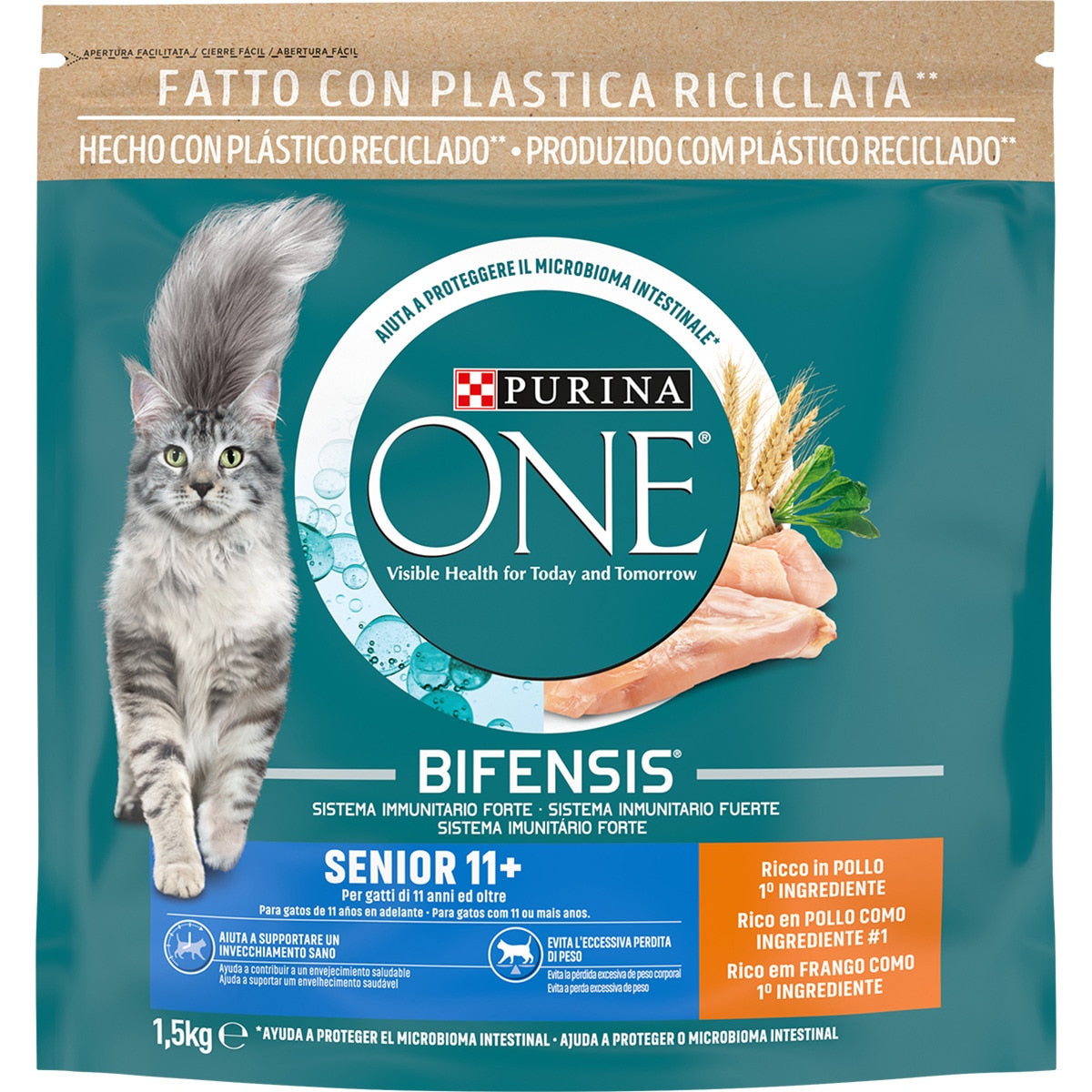 PURINA ONE BIFENSIS GATO SENIOR PIENSO POLLO 1,5KG