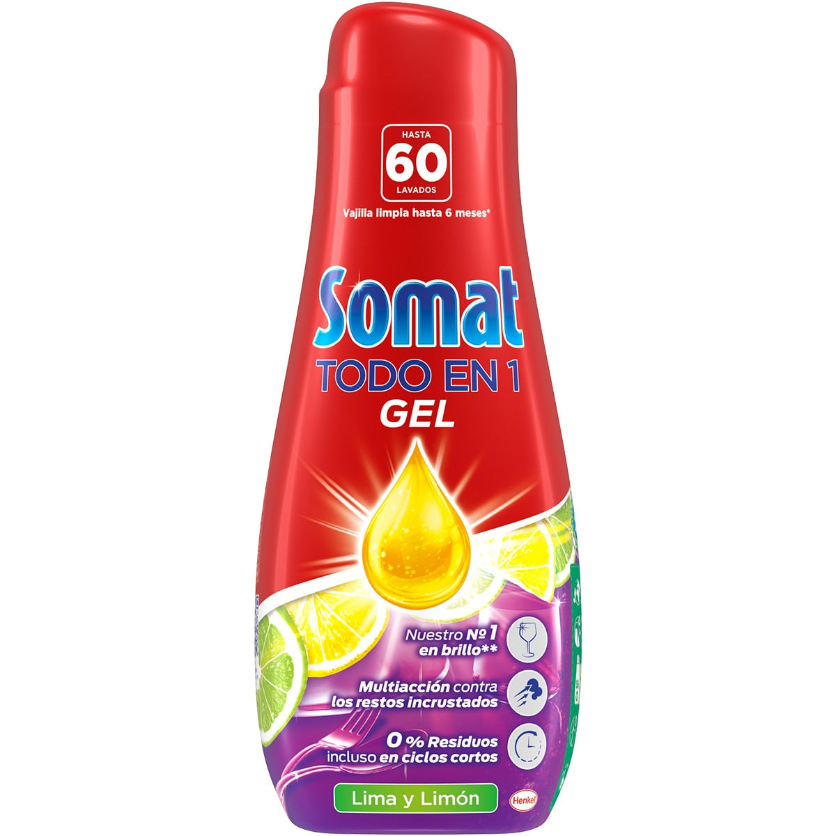 SOMAT AZUL GEL TODO EN 1 60 LAV 960ML