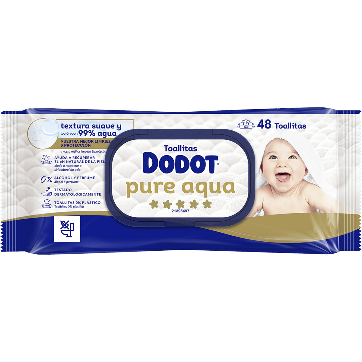 DODOT TOALLITAS AQUA PURE PACK 6X48UDS