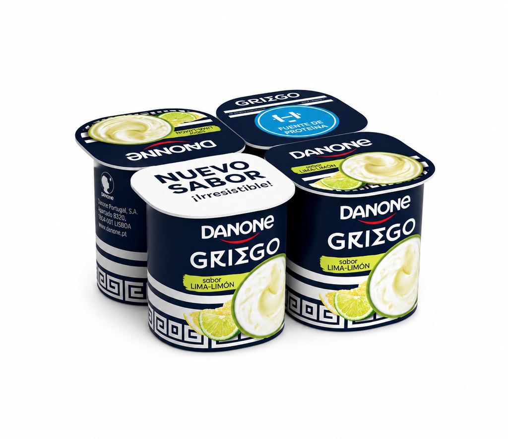 DANONE YOGUR GRIEGO LIMA LIMON PACK 4 X 115GR