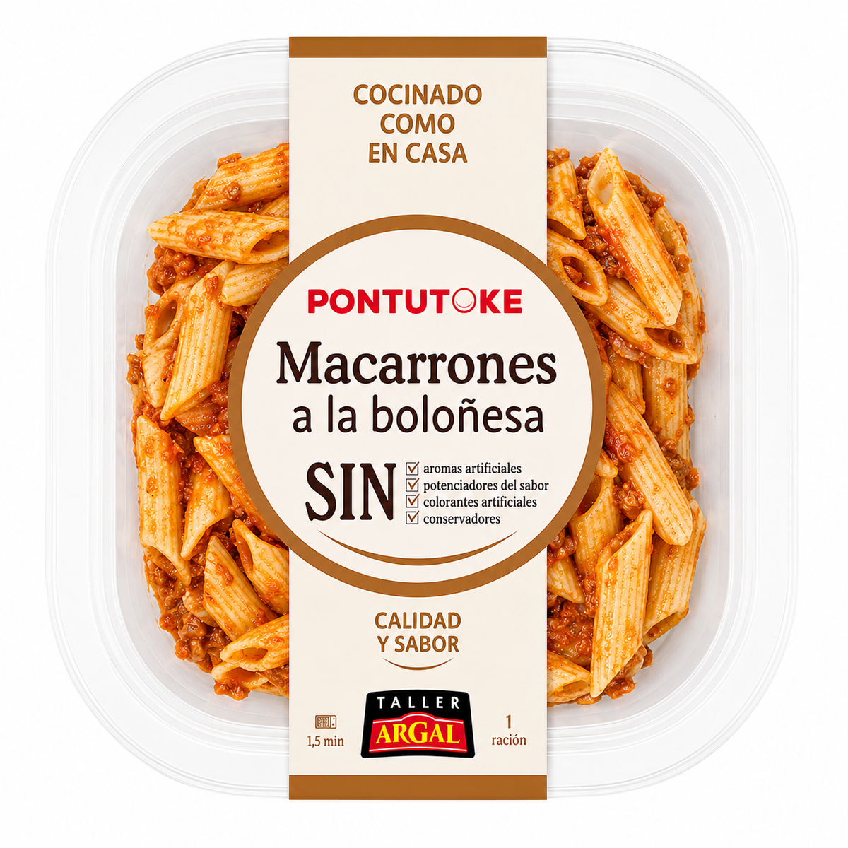 ARGAL PONTUTOKE MACARRONES BOLOÑESA 260GR