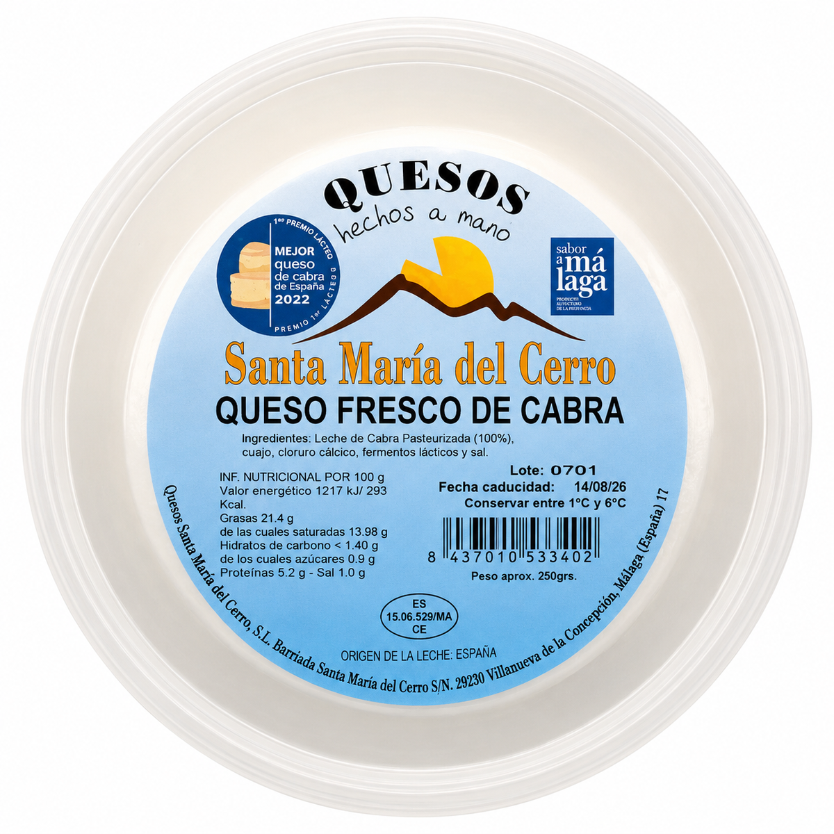 SANTA MARIA DEL CERRO QUESO CABRA TARRINA