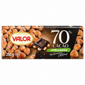 VALOR CHOCOLATE NEGRO 70% AVELLANAS 250 GRS