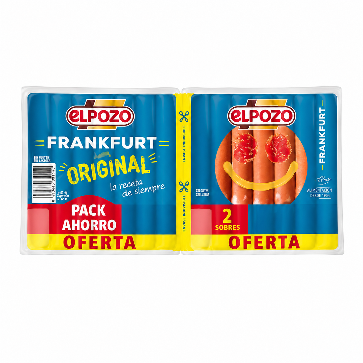 Elpozo Salchichas Frankfurt Pack 2 X 140 g
