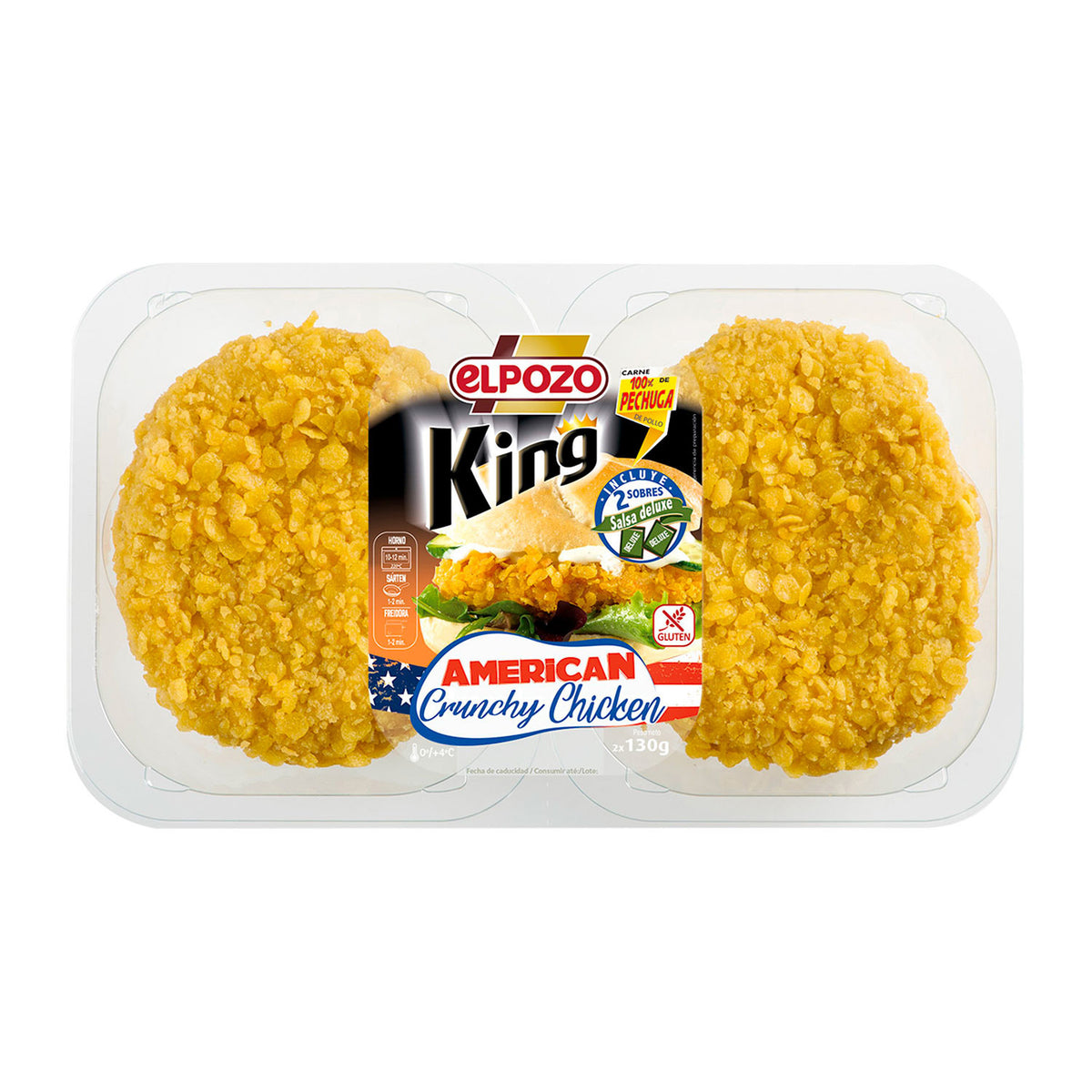 ELPOZO CRUNCHY CHICKEN C/ SALSA DELUXE PACK 2 X 130GR