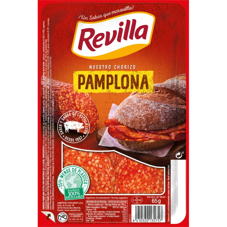 REVILLA CHORIZO PAMPLONA 65GRS.
