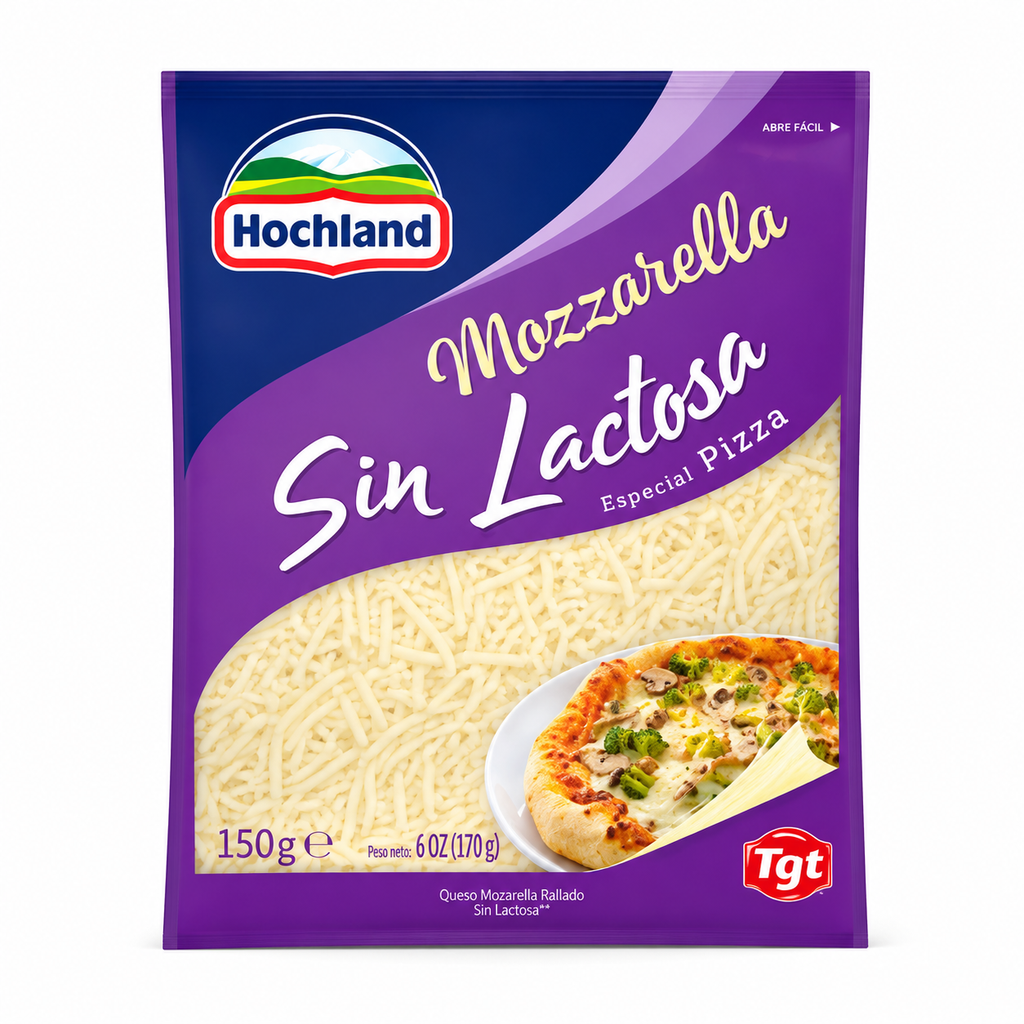HOCHLAND MOZZARELLA RALLADA SIN LACTOSA PIZZA 150GR