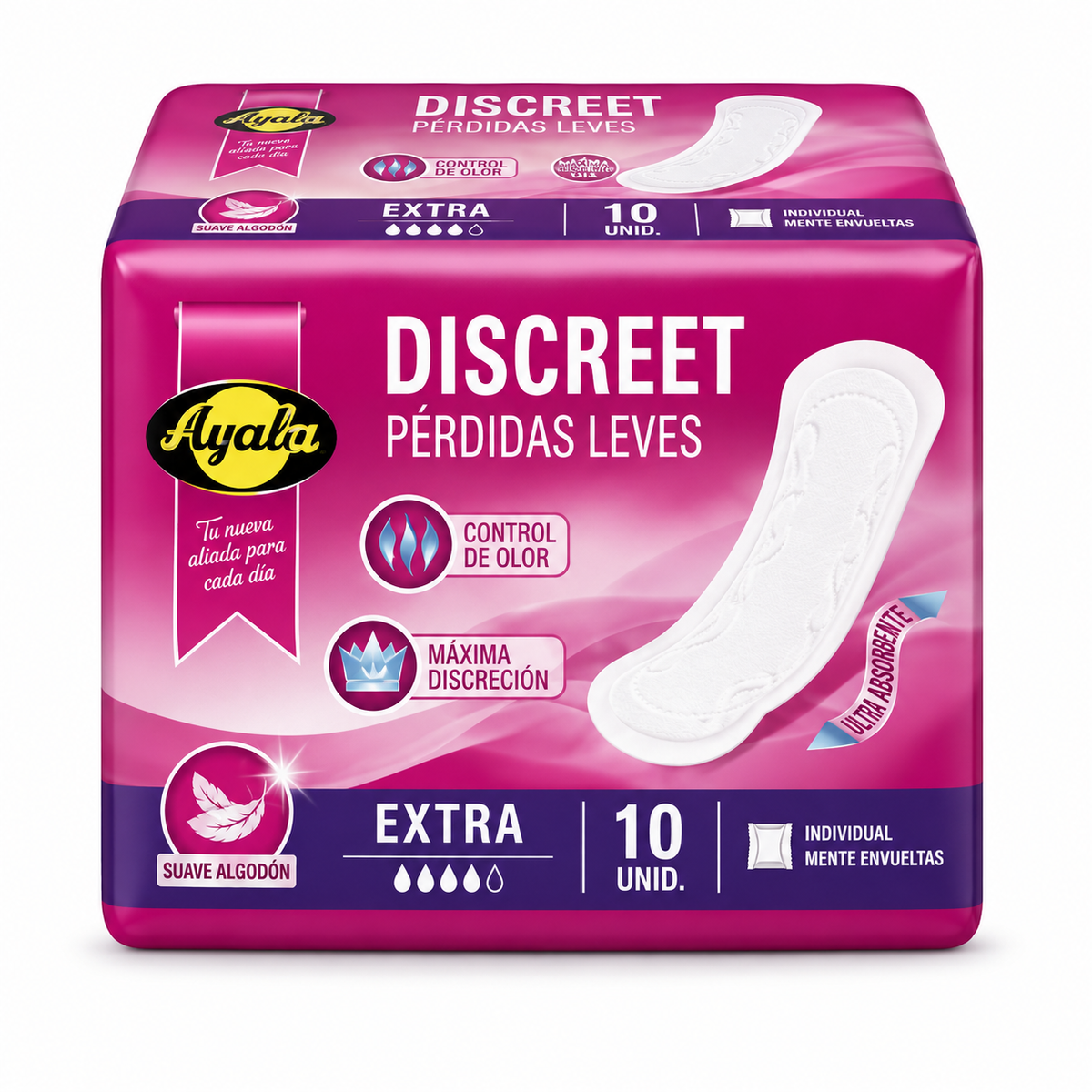 AYALA DISCREET INCONTINENCIA MAXI 10 UDS