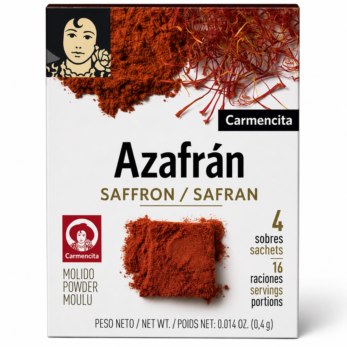 CARMENCITA AZAFRAN MOLIDO EXTRA 0.4G.