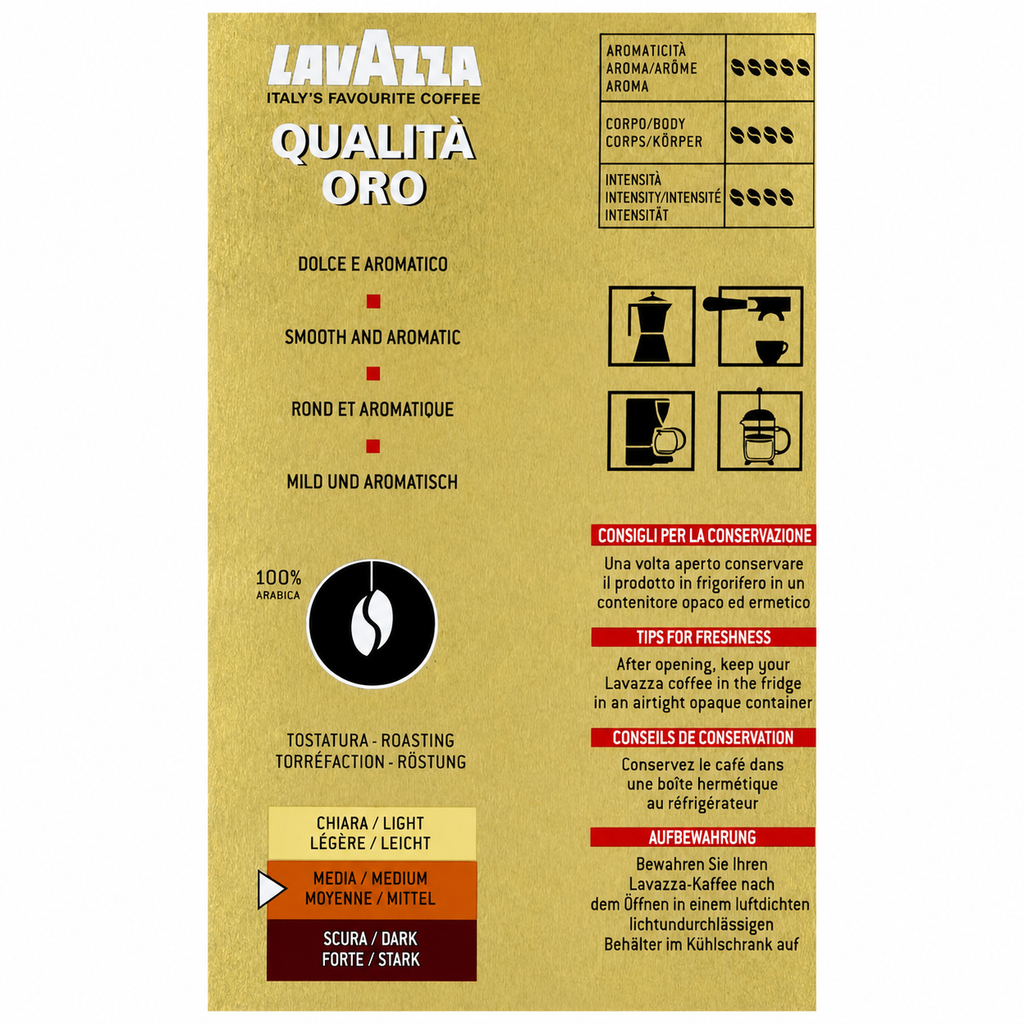 LAVAZZA MOLIDO QUALITA ORO 250GR